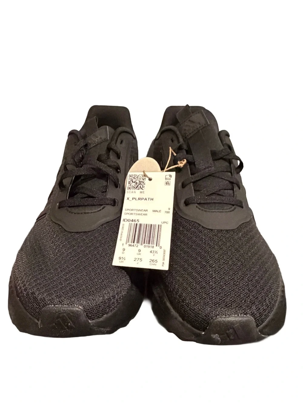 ADIDAS Men’s X_PLR PATH RUNNING SHOES, Core Black, Size 9.5